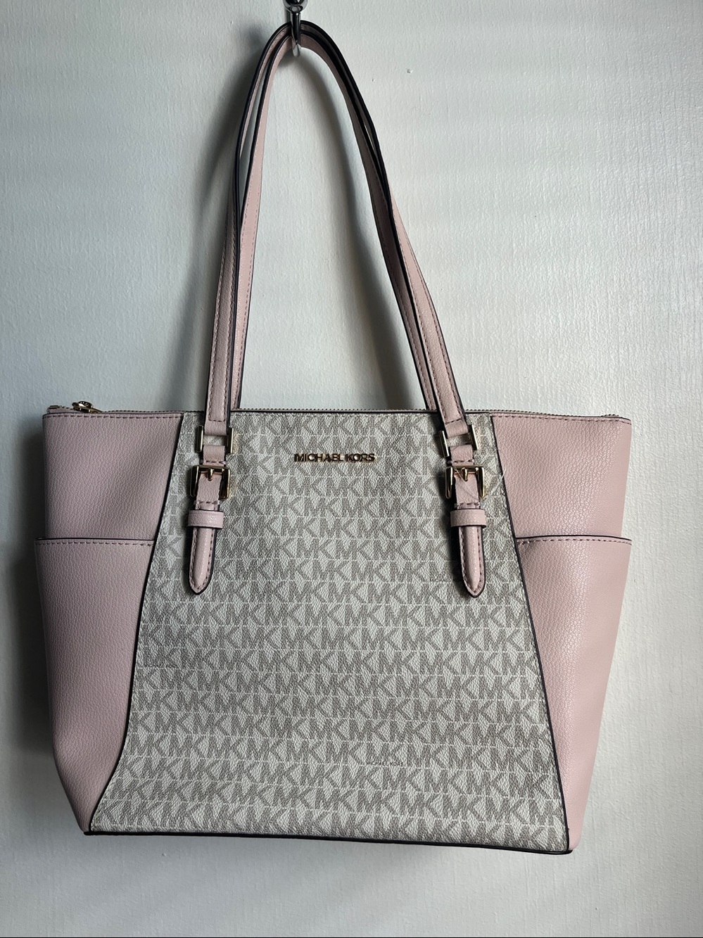Michael Kors Blush Pink MK Signature Tote